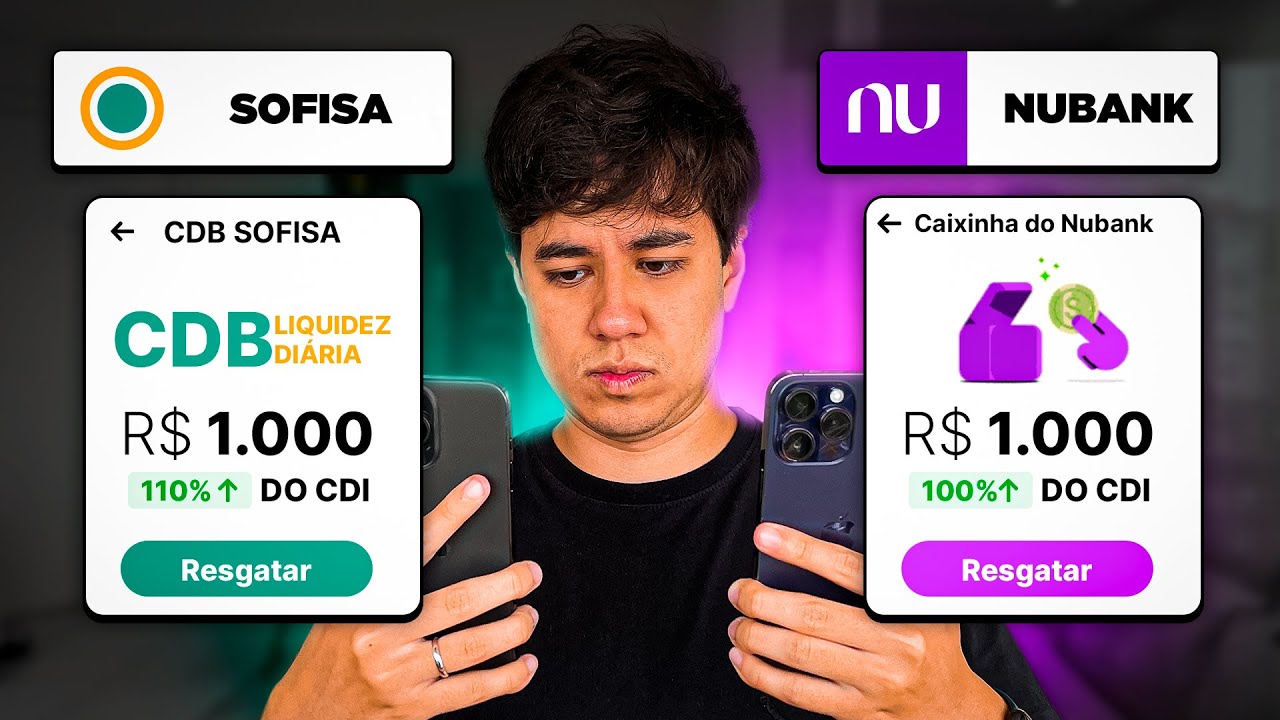CAIXINHA DO NUBANK vs CDB DO SOFISA? QUAL RENDE MAIS?