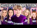HiS FiRST CHEER COMPETITION HE BLACKED OUT