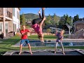 Teaching Our Mom To Do A Back Flip She Can T Say NO