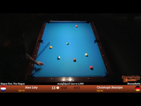 MoneyBattle: Alex Lely v Christoph Reintjes - Straightpool race to 1.000