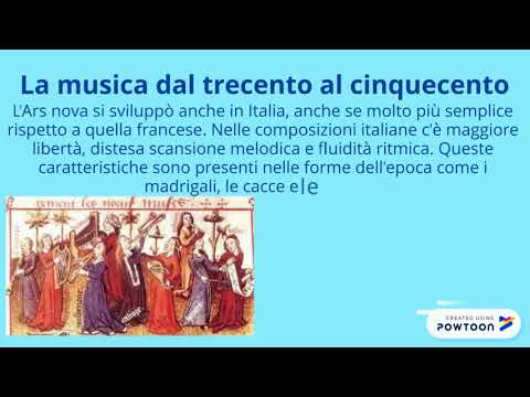 La Musica dal trecento al cinquecento 1