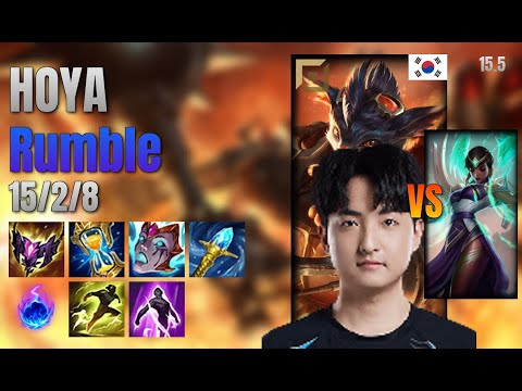 HOYA Top Rumble vs Karma lol KR solo rank Full Game 15.5 | 호야 럼블 vs 카르마