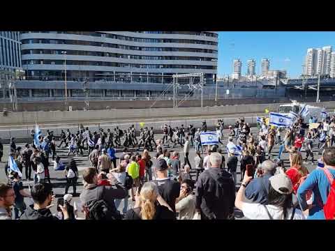 Protests in Tel Aviv, Ayalon Highway 09/03/23