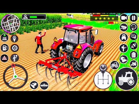 Modern Tractor Farming Driving Simulator 3D - New Tractor Games - Android Gameplay