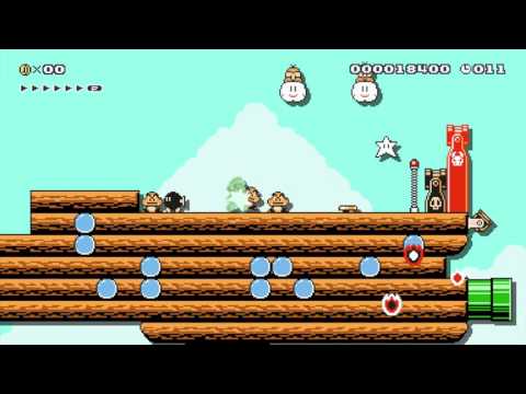 Super Mario Maker: Player Course "Escape the Burning Airship!" [1080 HD]