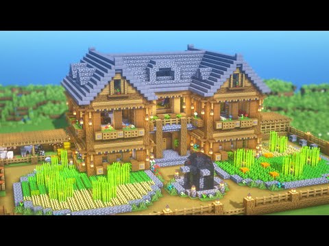 Heyimrobby - Minecraft : How To Build a Large Survival Base | Simple Survival House Tutorial