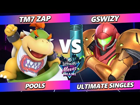 LMBM Miami 2023 - TM7_ZAP (Bowser Jr, Luigi) Vs. Gswizy (Samus) Smash Ultimate - SSBU