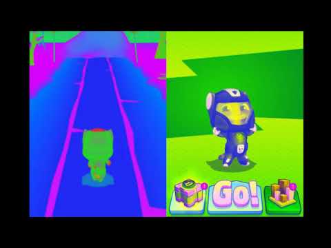 Cool Fullscreen Normal VS Reverse Gameplay HD - Talking Tom Hero Rush Episode 5.