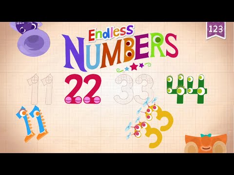 123 Endless Numbers - Counting from 41 to 45 - Count 123 Kids Math Games