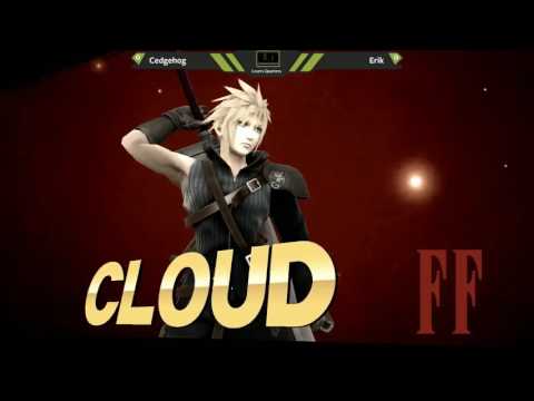 Smash Lounge 87 - Cedgehog (Cloud/Captain Falcon) vs Erik (Mario/Cloud)