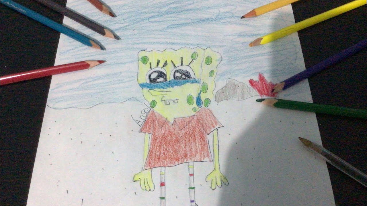 Bob esponja con la playera de calamardo 🍔#JOSUEANGEL