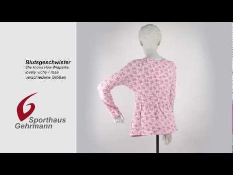 Blutsgeschwister She Knows How-Wrapalike - Wickelshirt, lovely vichy - rosa geblümt