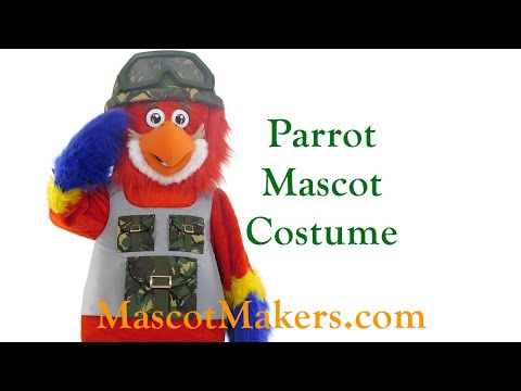 Parrot Trooper Mascot Costume | Mascot Makers - Custom mascots and ...