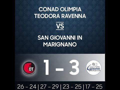 Olimpia Teodora Volley Vs OMAG Consolini Volley: 1-3