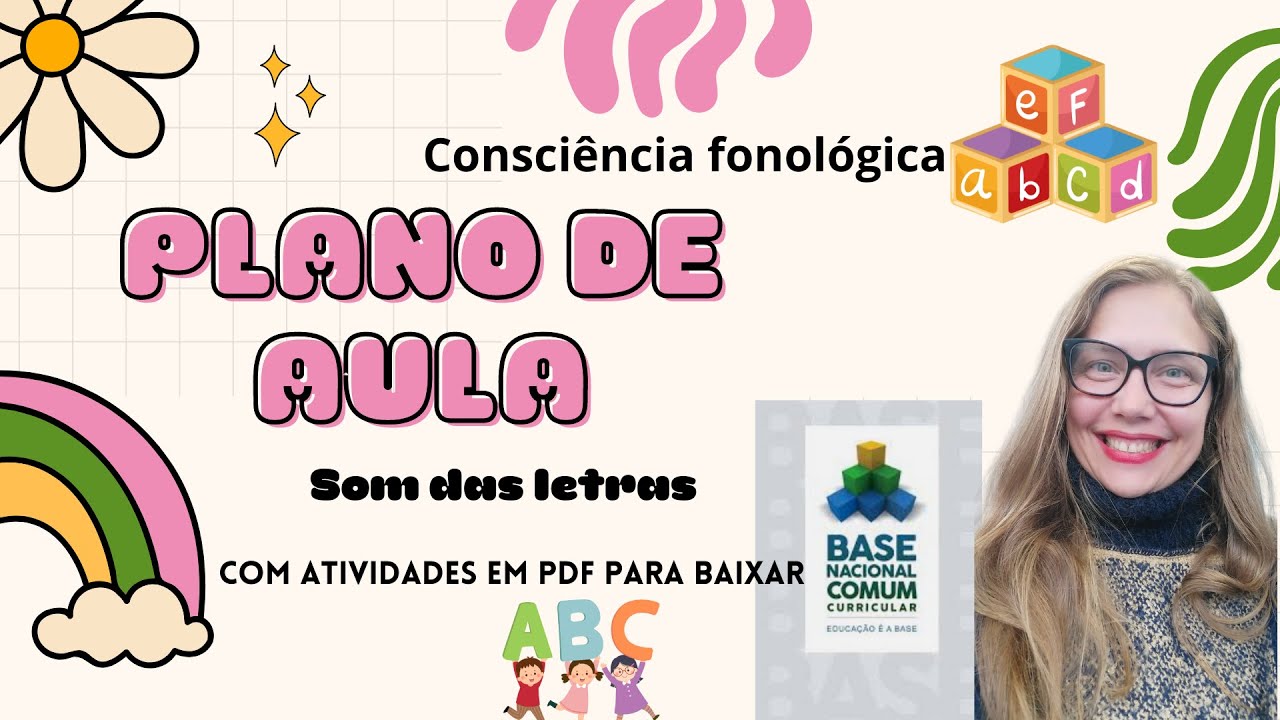 Plano de aula com os códigos da BNCC - atividades sobre conciência fonológica