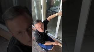 how to open sliding glass door