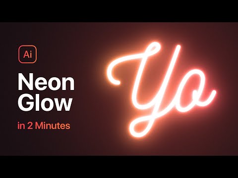 Give ANYTHING a Realistic NEON GLOW in Illustrator