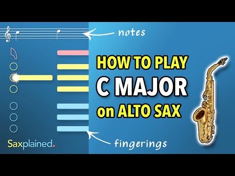C Major Scale Tutorial (Alto Sax) | Saxplained