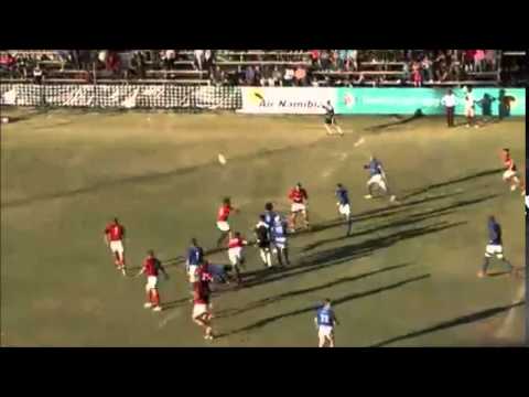Jacques Burger chip kick for Conrad Marais try vs Russia 2015