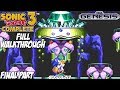Sonic 3 Complete Gameplay Full Walkthrough Part 2 - Sega Genesis