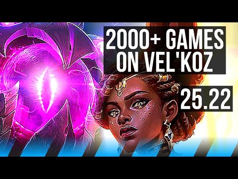 VEL'KOZ vs MEL (MID) | 7 solo kills, 2000+ games, Dominating | NA Master | 25.22