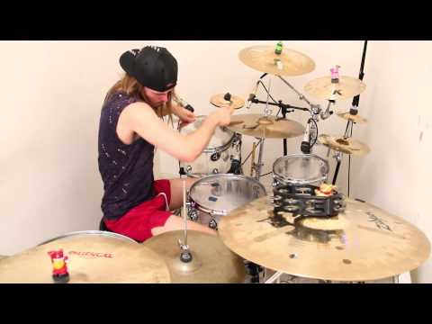 Drum Freestyle Mash-Up 27 - Grooving @ 140, Linear Licks, Hand/Feet Independence Workout