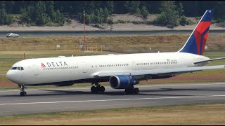 Delta Airlines Boeing 767-400ER [N829MH] landing in PDX