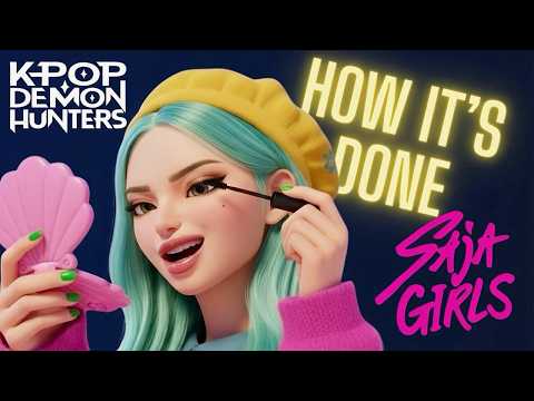 "Knock Down" Official Lyric Video | SAJA GIRLS 💜 | KPop Demon Hunters | "How it's done" inspired