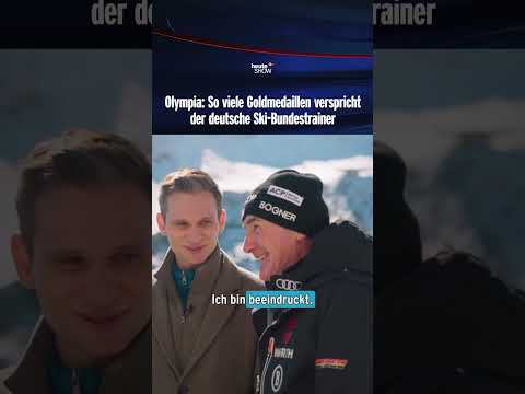 Olympia: So viele Goldmedaillen verspricht der deutsche Ski-Bundestrainer | heute-show #shorts