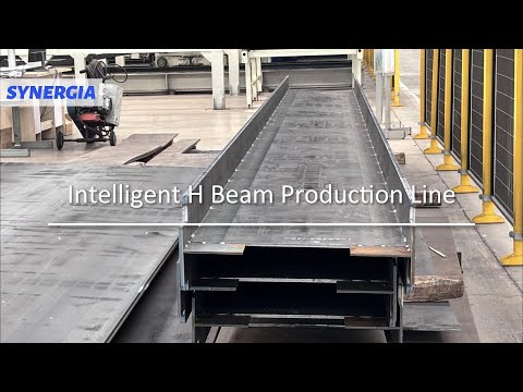 How are Welded H-beams made?| Intelligent H-beam Production Line #structuralsteel #hbeam