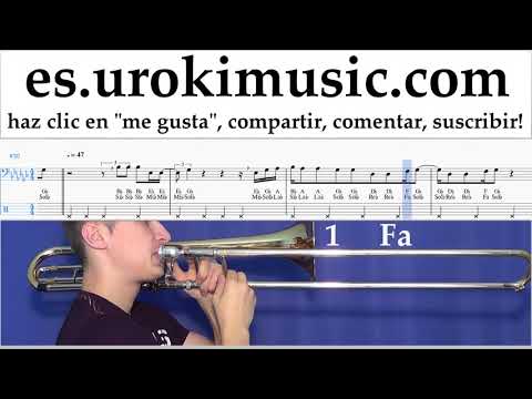 Tutorial de Trombón Vaina Loca - Ozuna x Manuel Turizo Clases Notas um-ih927
