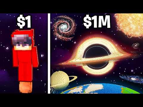 Noob vs Pro SPACE Build Battle in Minecraft!