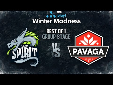 Team Spirit vs PAVAGA Bo1 - WePlay! Winter Madness - Group Stage