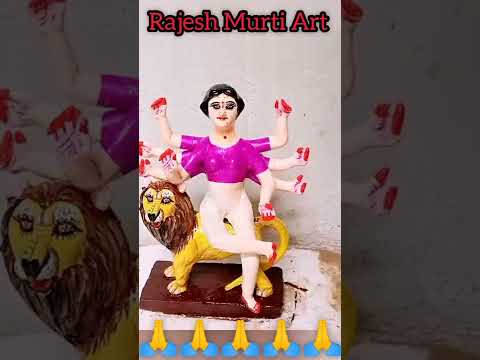 How To Make Durga Maa || Small Durga Maa Making || Mata Sherawali Idol Making #shorts