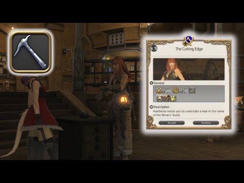 QQ - FFXIV - Miner Level 10 - The Cutting Edge