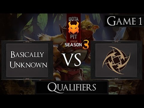 Dota 2 Basically Unknown vs NiP | Dota PIT Season 3