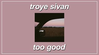 TOO GOOD - Troye Sivan (Lyrics)