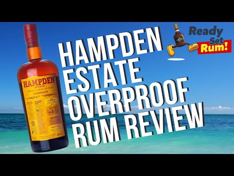 Hampden Estate Overproof Jamaican Rum Review: 120 PROOF | 60% Alcohol | Tropical Aged 8 Year | #rum