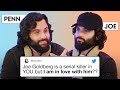 Penn Badgley Joe Goldberg Compete In A Compliment Battle Teen Vogue