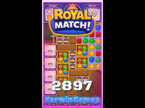 Royal Match Level 2897 - No Boosters Gameplay