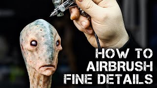 Creature Maquette Painting - How to Airbrush Fine Details