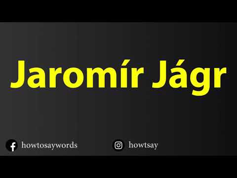 How To Pronounce Jaromir Jagr