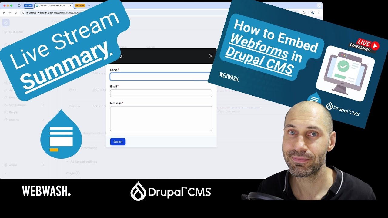 Summary: How to Embed Webforms in Drupal CMS