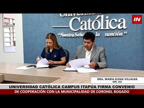 UCI FIRMA CONVENIO DE COOPERACIÓN CON LA MUNICIPALIDAD DE CORONEL BOGADO