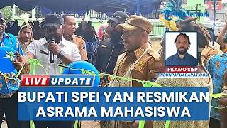 Resmikan Asrama Mahasiswa Pegubin Manokwari, Bupati Spei Bidana: Jaga Terus Kearifan Lokal Ap Iwol