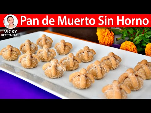 Mini PAN DE MUERTO SIN HORNO | Vicky Receta Facil Video