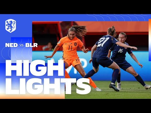 Highlights OranjeLeeuwinnen - Wit-Rusland (28/6/2022) WK-kwalificatie