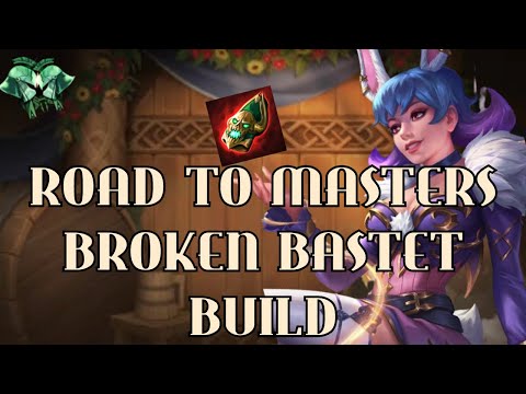 ROAD TO MASTERS! THIS BASTET BUILD IS FREE MMR - Ranked Duel - Smite