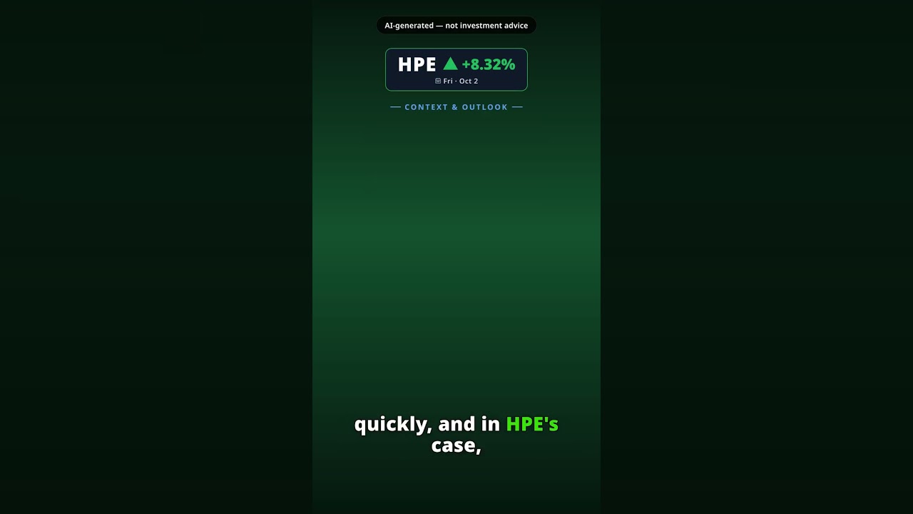 ¿Por qué salta la acción de Hewlett Packard Enterprise hoy? HPE +8.32%