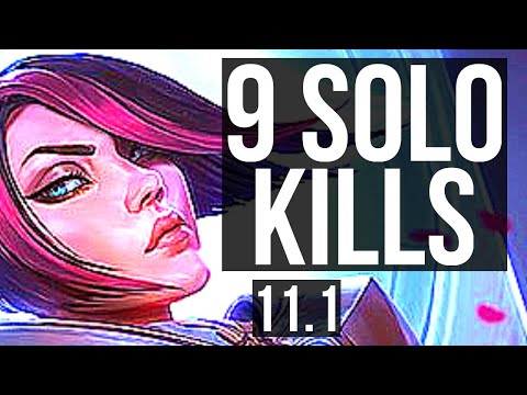 FIORA vs AATROX (TOP) | Rank 3 Fiora, 9 solo kills, Legendary, 18/4/7 | KR Master | v11.1